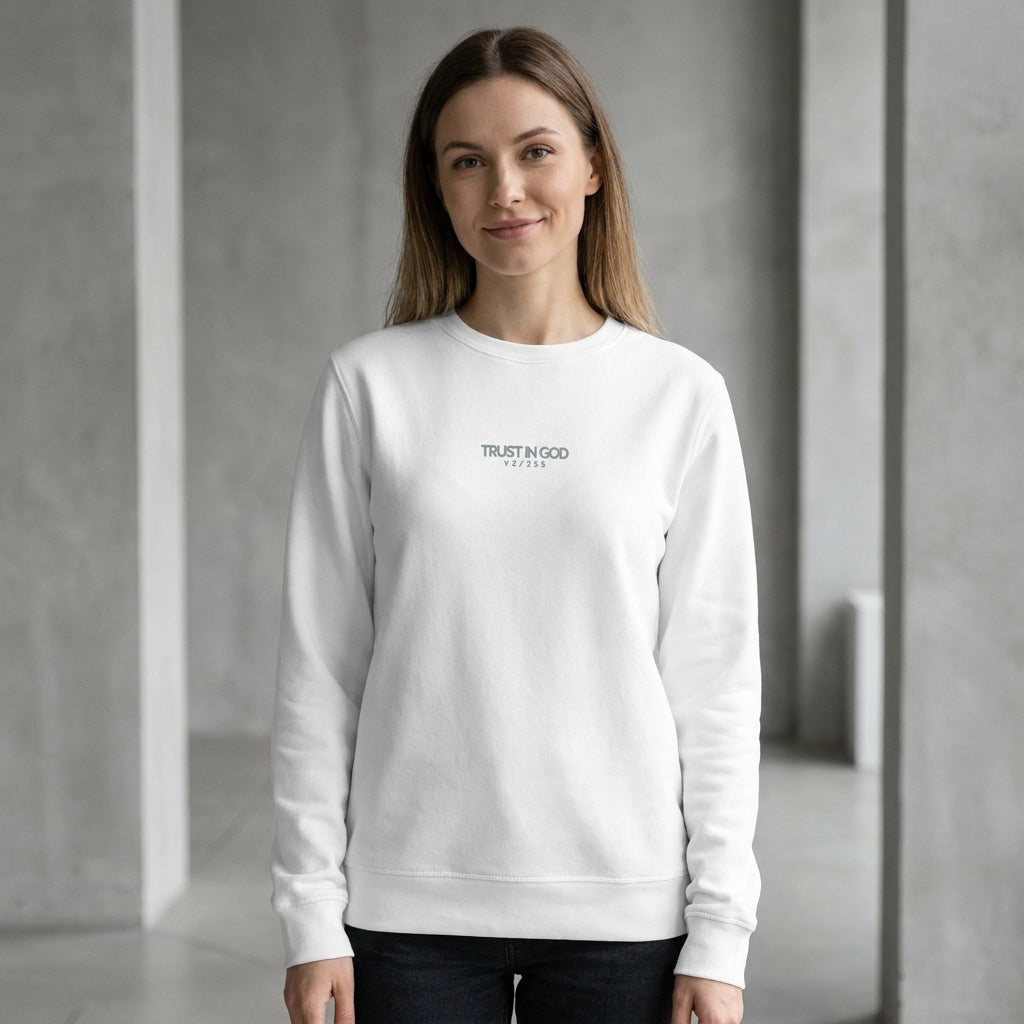Trust Embroidered Organic Sweatshirt