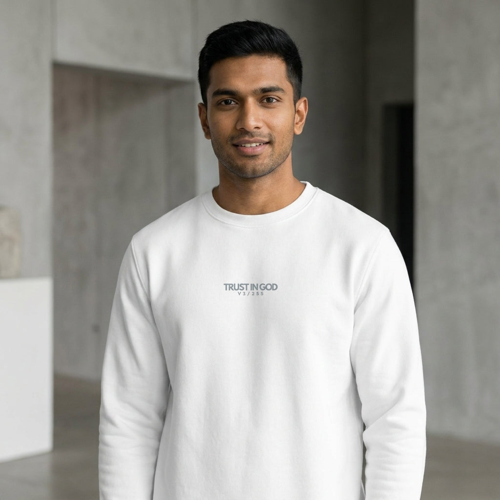 Trust Embroidered Organic Sweatshirt